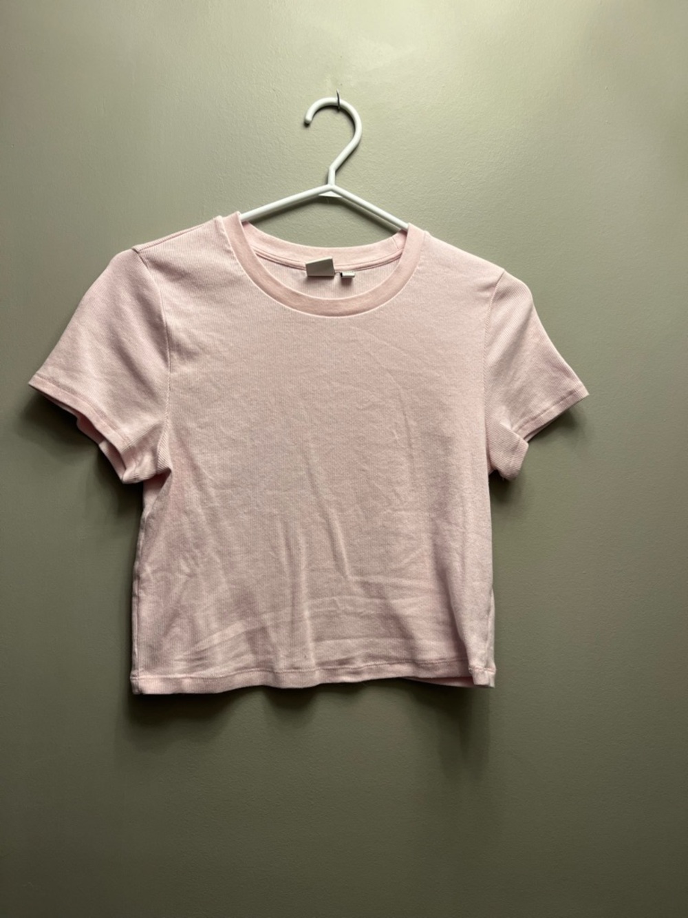 Aritzia HomeStretch Rib Tune Waist T-shirt Villa Pink